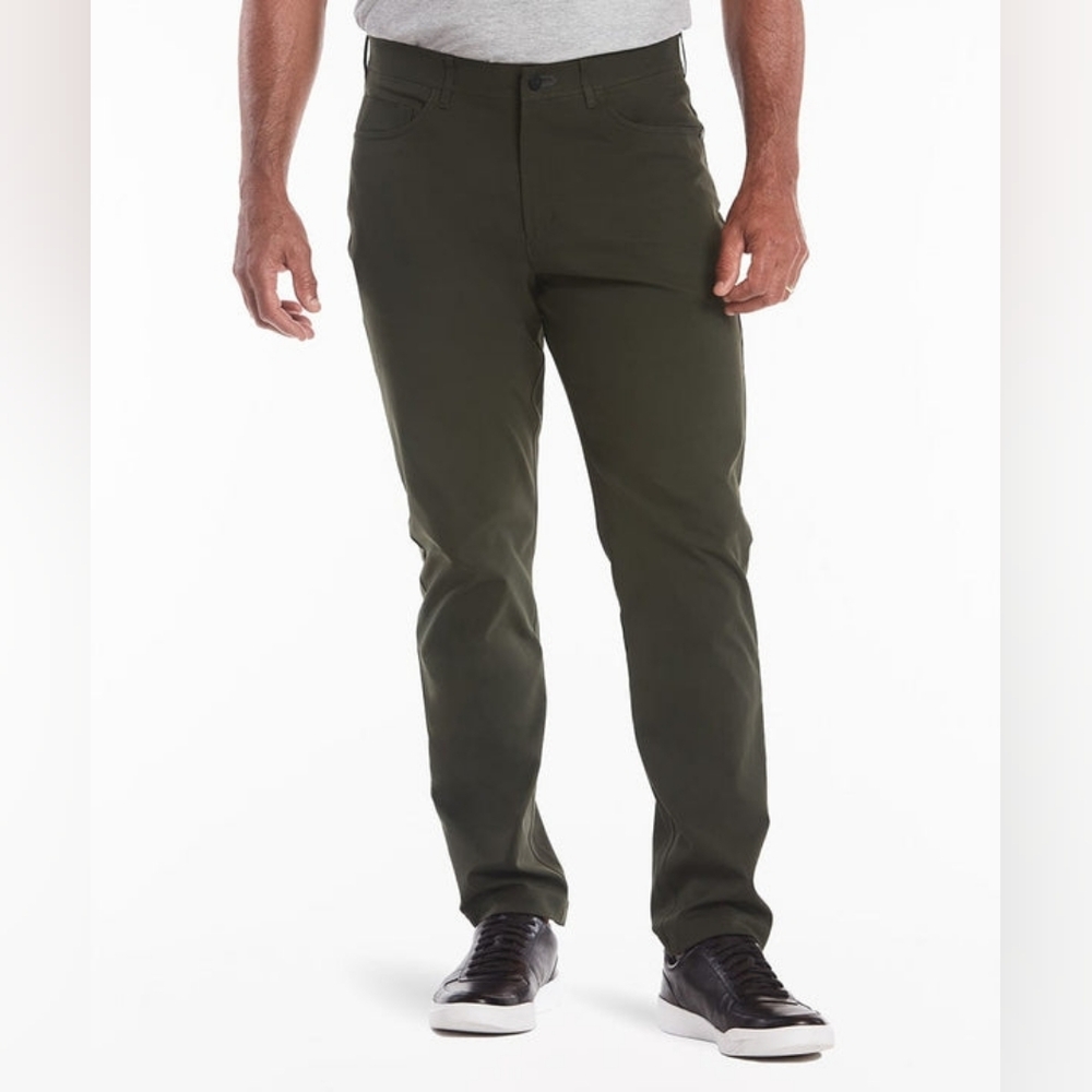 Public Rec Pants Mens 36x34 Green Workday Slim Fit Stretch Athleisure Travel